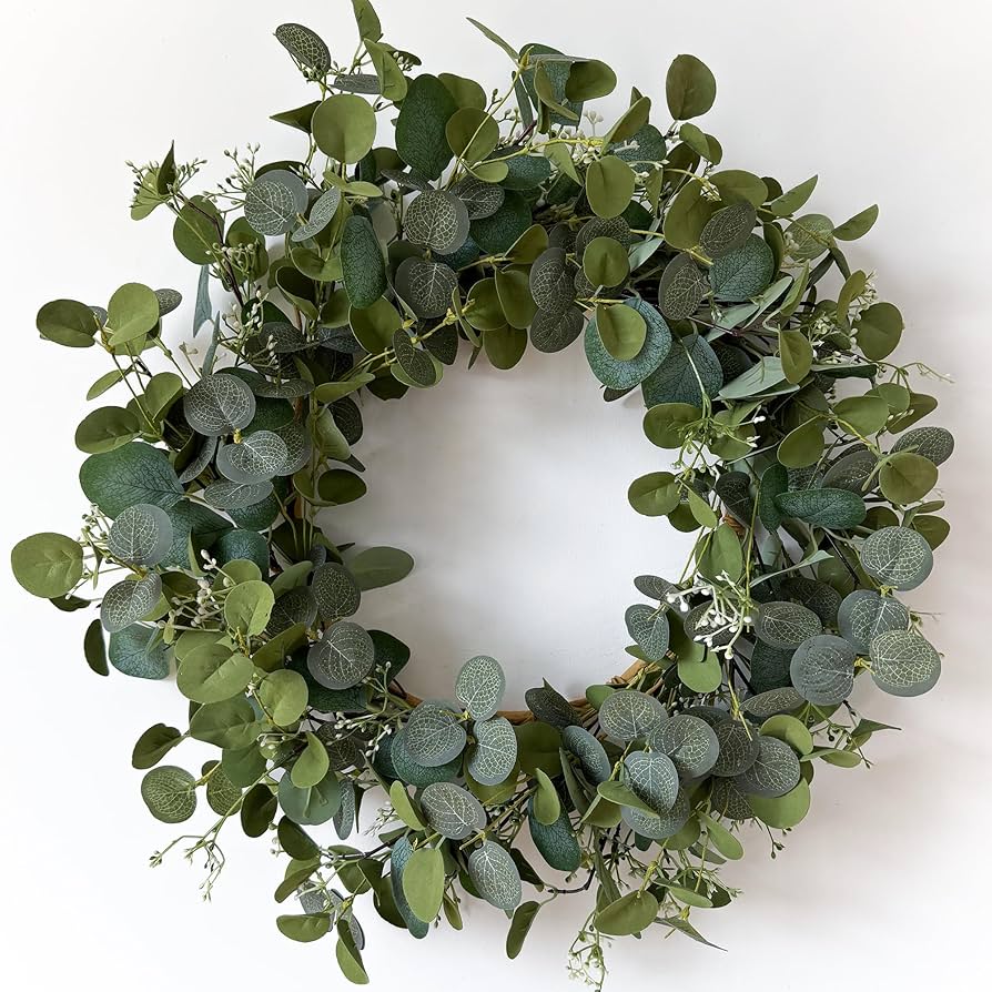 Amazon.com: HomeKaren Eucalyptus Wreaths for Front Door 22